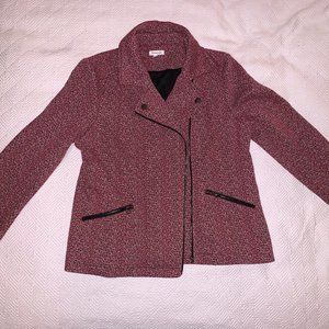 Westport Pink/Rose Moto Tweed Blazer, Large, NWT